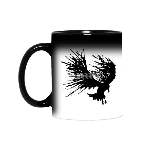 Bird Splatter Black Sihirli Kupa