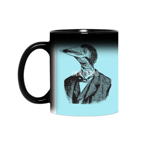 Man Bird Portrait Sihirli Kupa