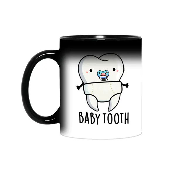Baby Tooth Cute Dental Pun Sihirli Kupa