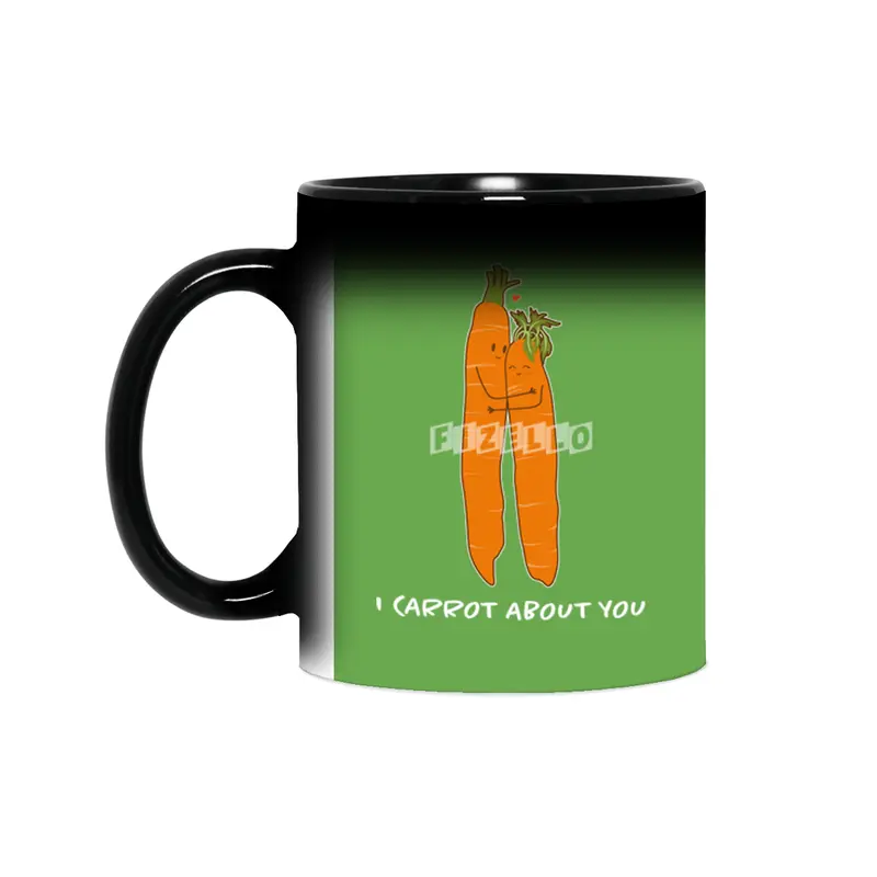 carrot love Couple matching look vegetarian Valentine's Day Easter Sihirli Kupa