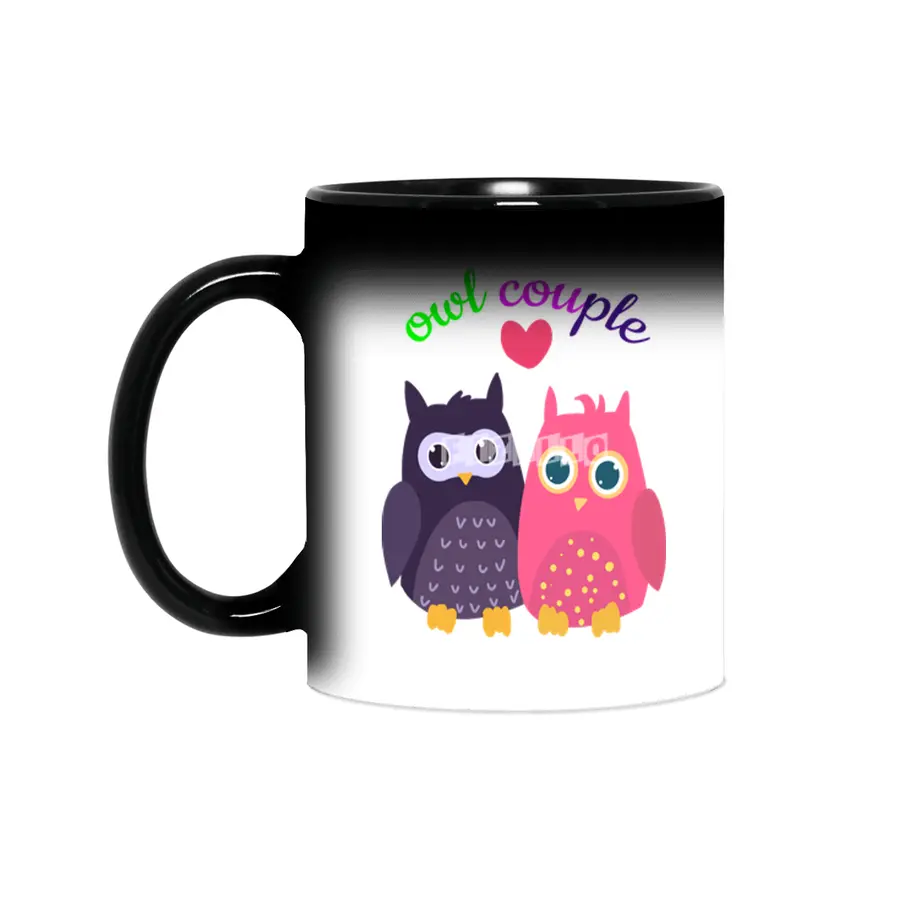 Owl couple shirt Sihirli Kupa