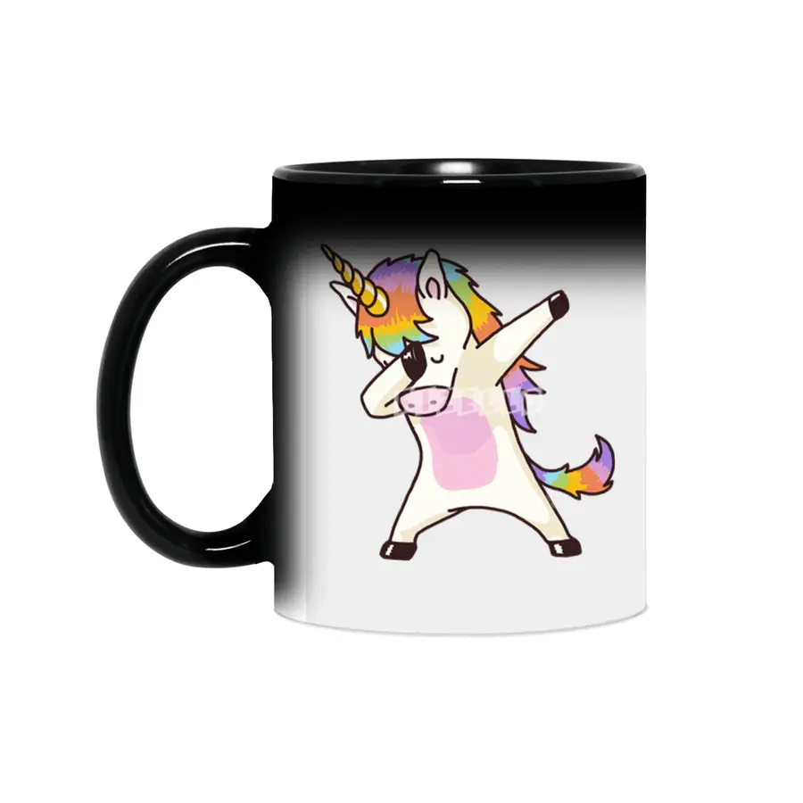 Dabbing Unicorn Shirt Dab Hip Hop Funny Magic Sihirli Kupa