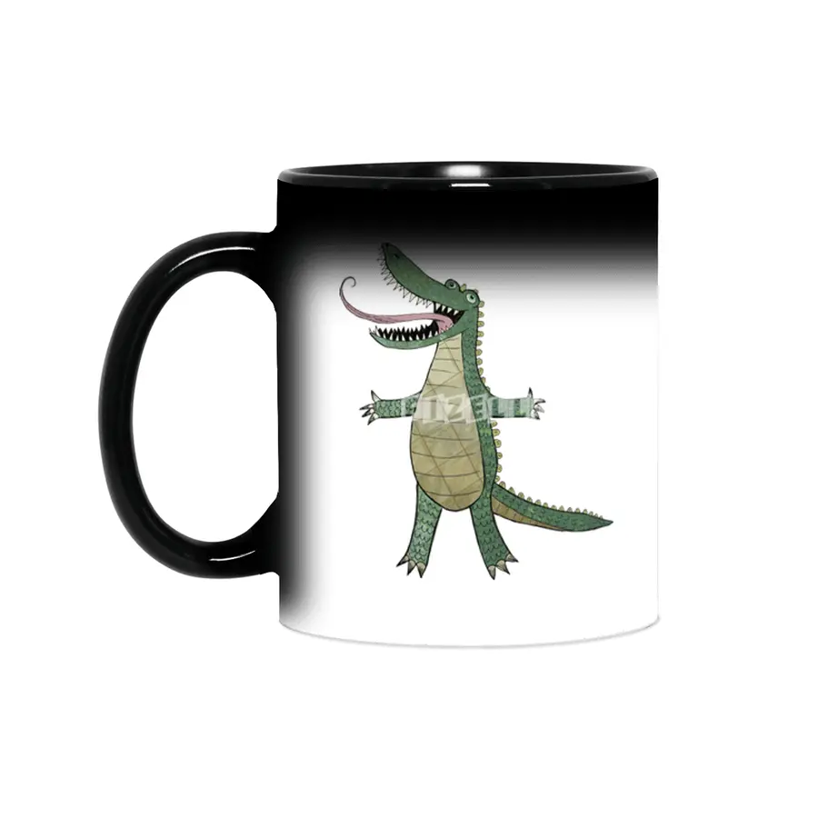 Cute crocodile illustration Sihirli Kupa