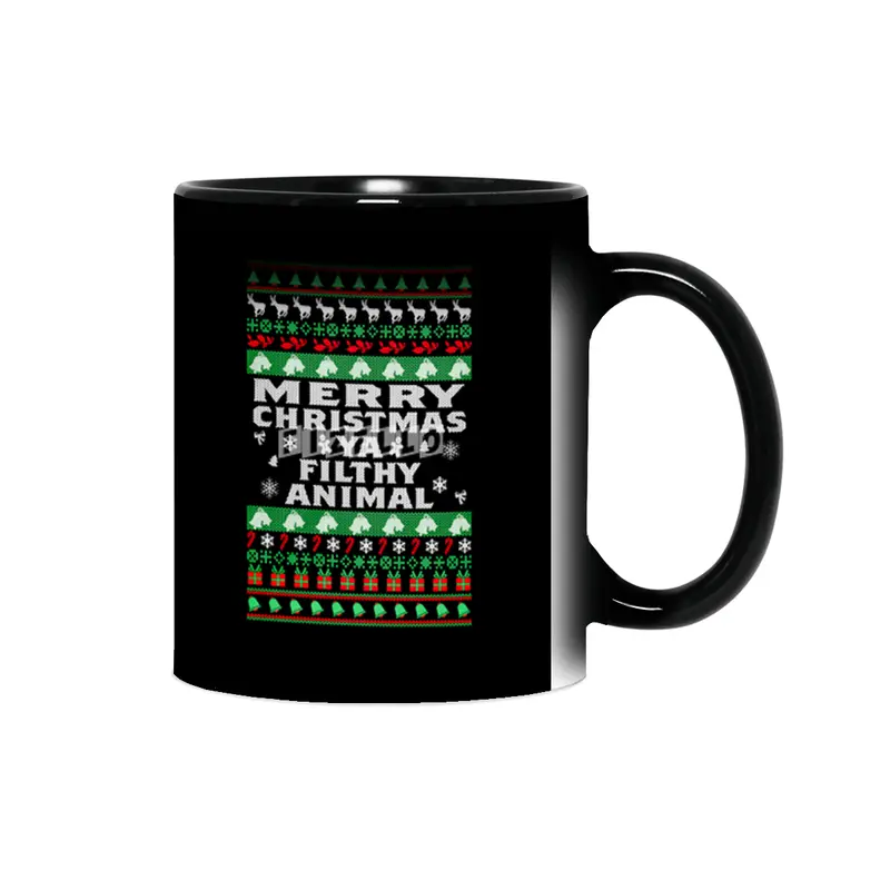 Merry Christmas Ya Filthy Animal Ugly Christmas Sweater Sihirli Kupa
