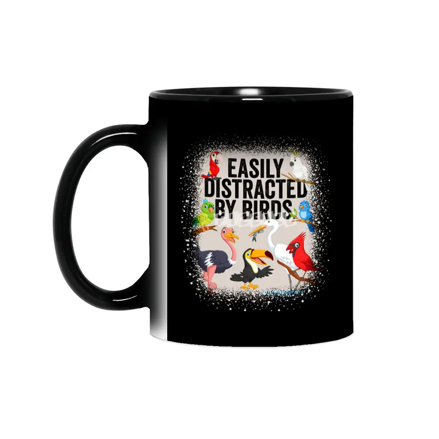 Easily Distracted By Birds Bird Watcher Bird Lover Sihirli Kupa