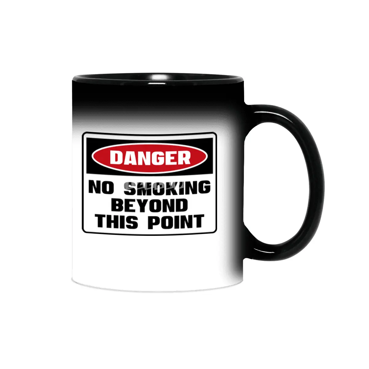 Safety First DANGER! NO SMOKING BEYOND THIS POINT by Danger!Danger!™ Sihirli Kupa