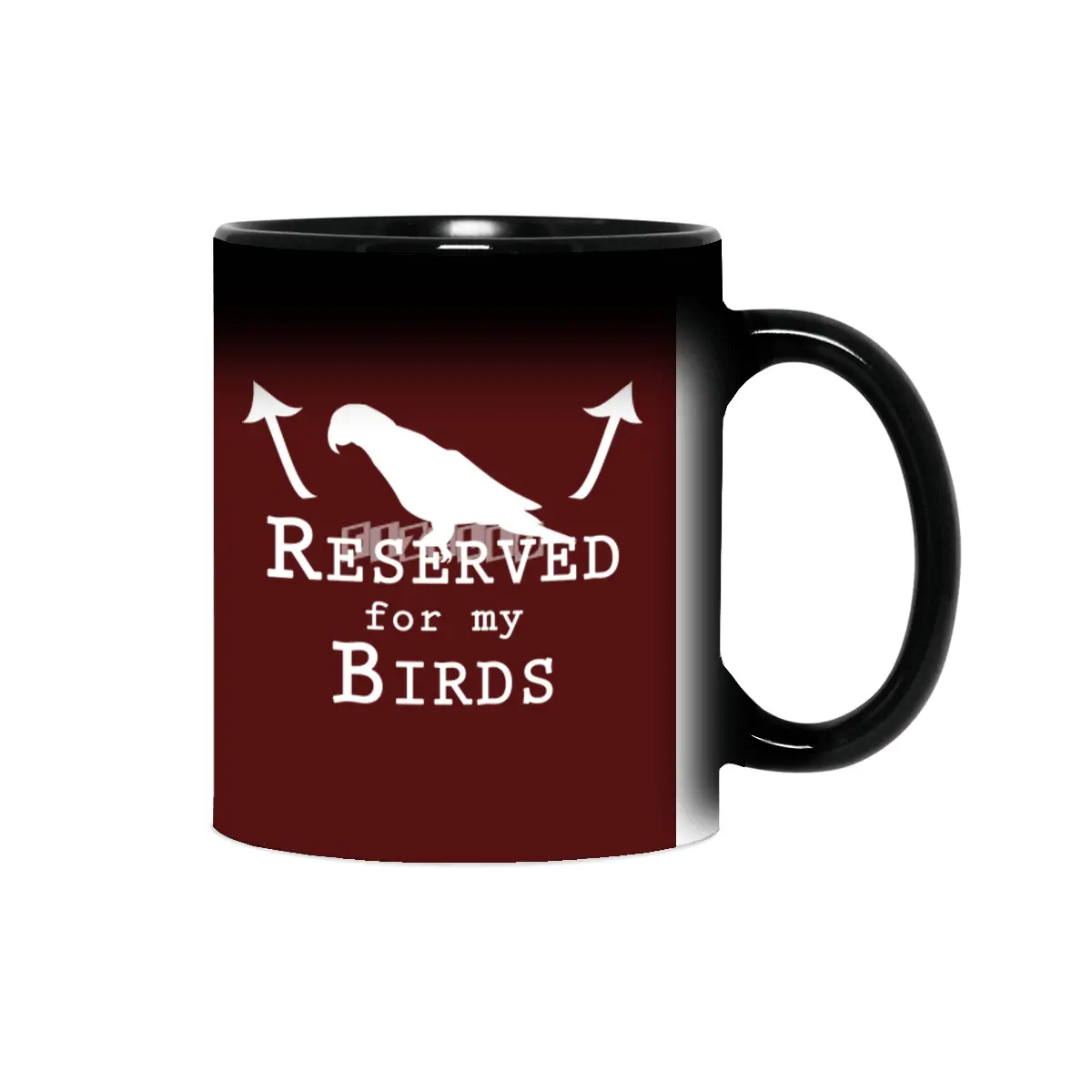 Reserved for my Birds - white text Sihirli Kupa