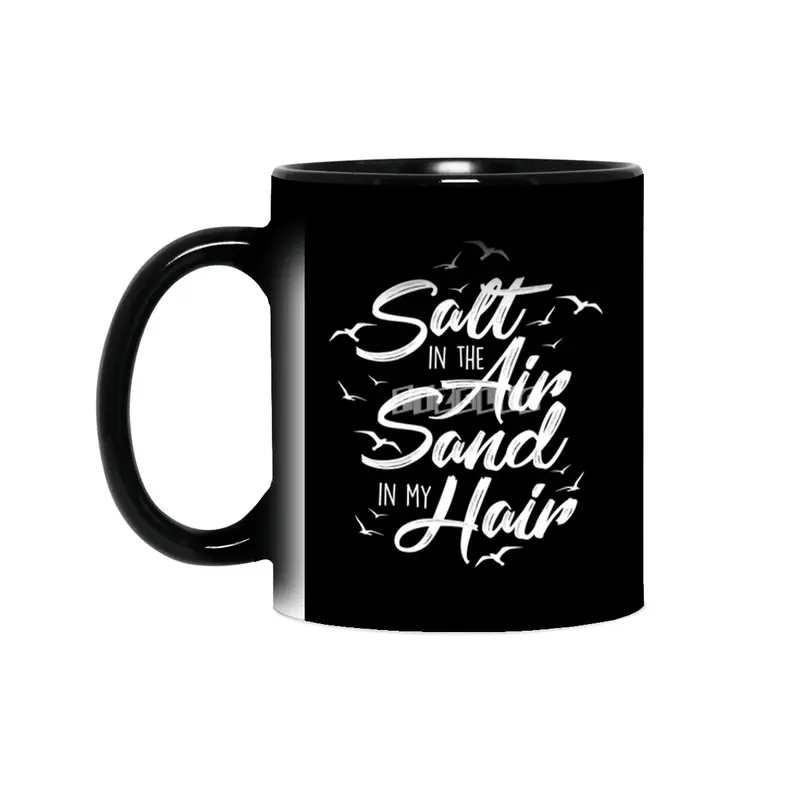 Salt in the Air with Birds - white Sihirli Kupa