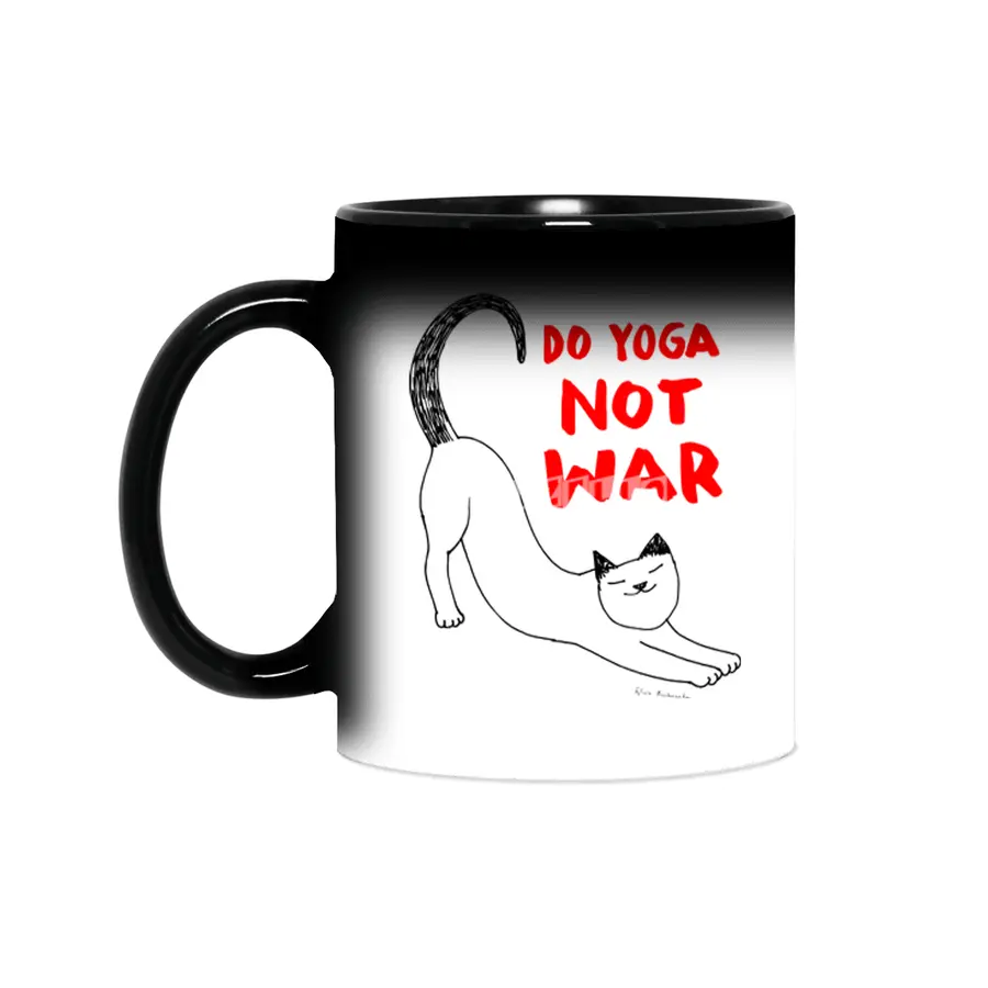 Do yoga not war Cat Sihirli Kupa