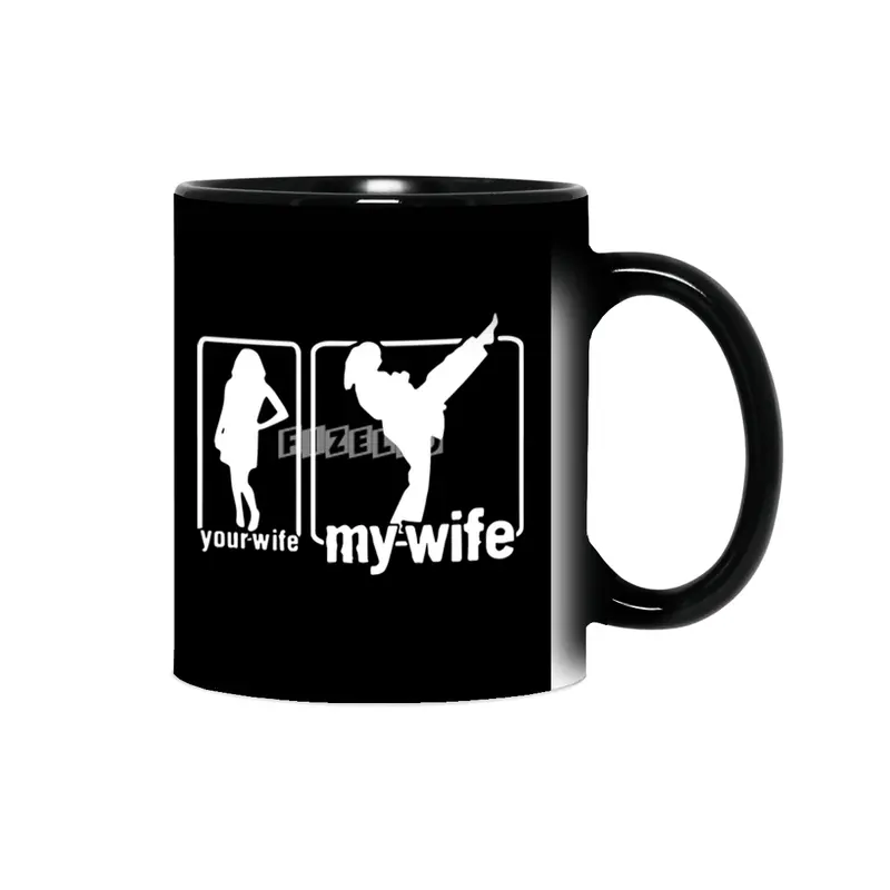 your wife vs my wife t-shirt Sihirli Kupa