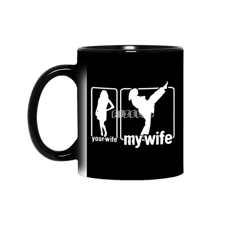 your wife vs my wife t-shirt Sihirli Kupa