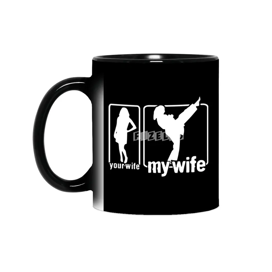 your wife vs my wife t-shirt Sihirli Kupa