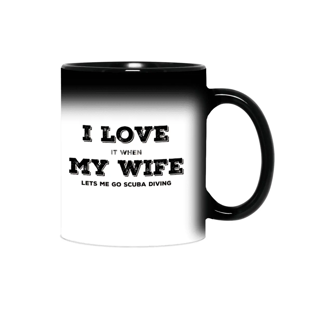 I Love My Wife - Scuba Diving Sihirli Kupa
