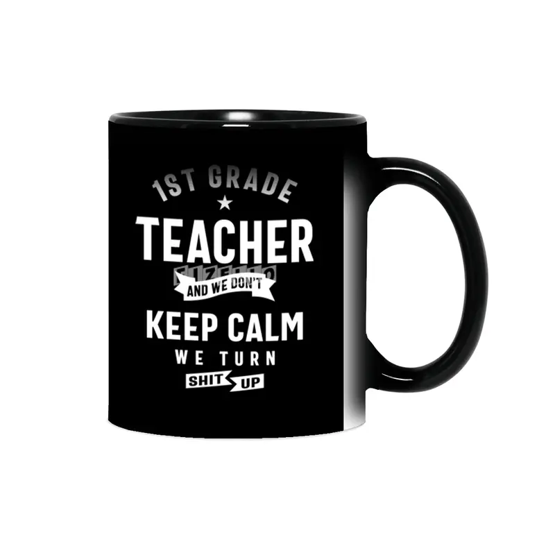 1st Grade Teacher Gift Funny Job Title Profession Birthday Idea Sihirli Kupa