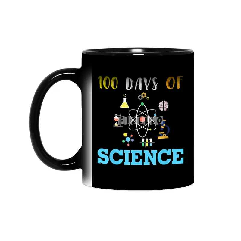 100 Days of Science Teacher Outfit Cool 100th Day of School Sihirli Kupa