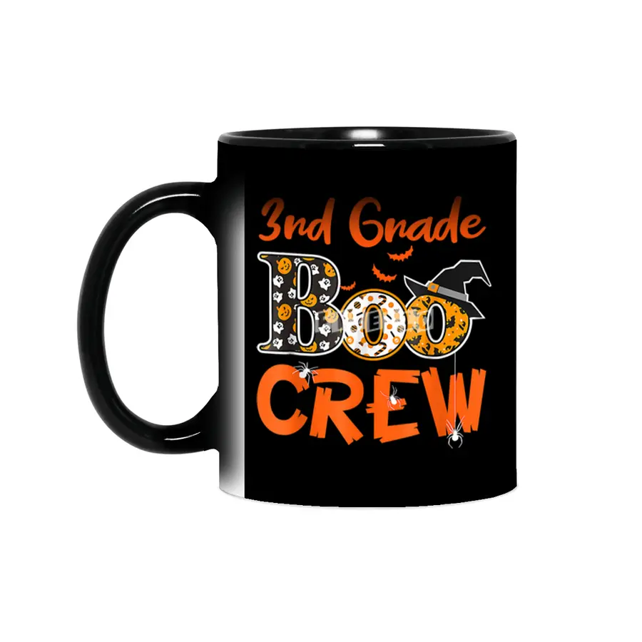3rd grade boo crew  teacher kids halloween gift Sihirli Kupa