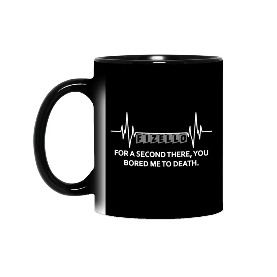 For A 2nd You Bored Me To Death Funny Nurse Doctor EKG Holiday Sihirli Kupa