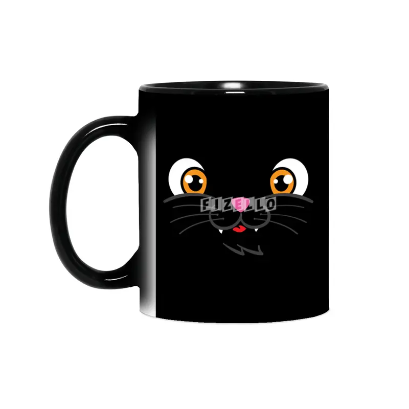 Cat Nose Mask Cute Black Cat Animal Pet Face Mask Sihirli Kupa