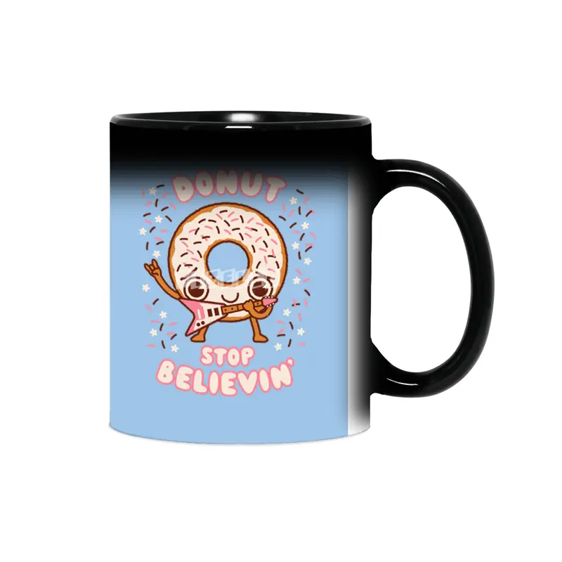 Donut Stop Believin - Kawaii style cute funny musical Sihirli Kupa