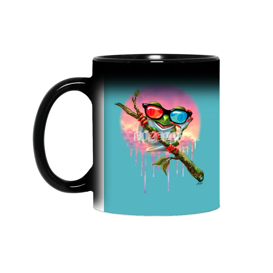 3D Tree Frog Sihirli Kupa