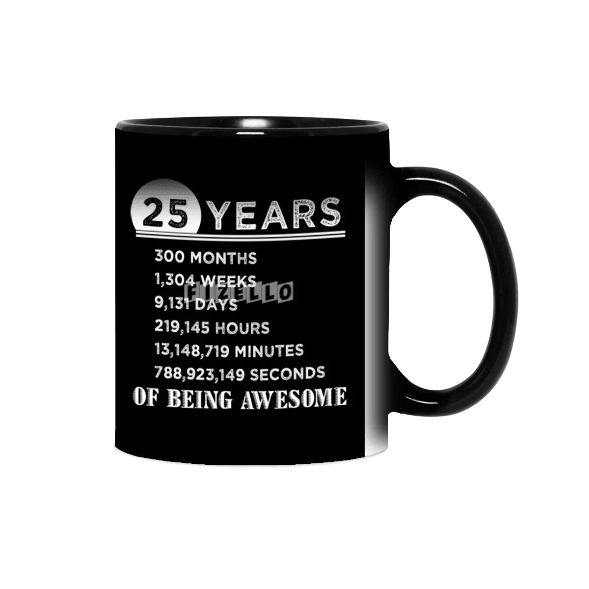 25th Birthday Gifts 25 Years Old of Being Awesome Sihirli Kupa