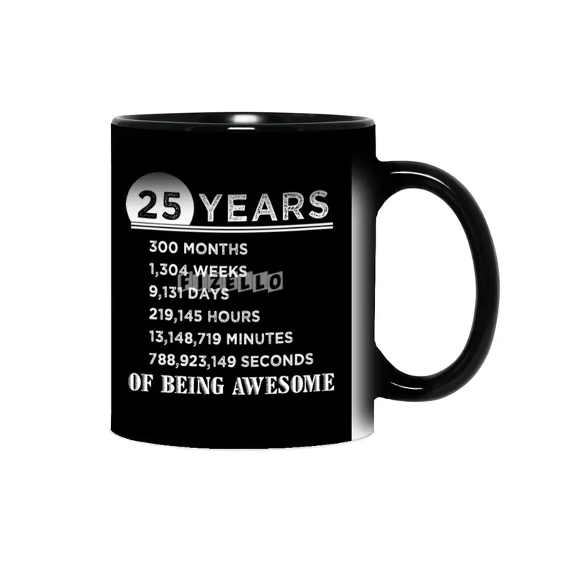 25th Birthday Gifts 25 Years Old of Being Awesome Sihirli Kupa