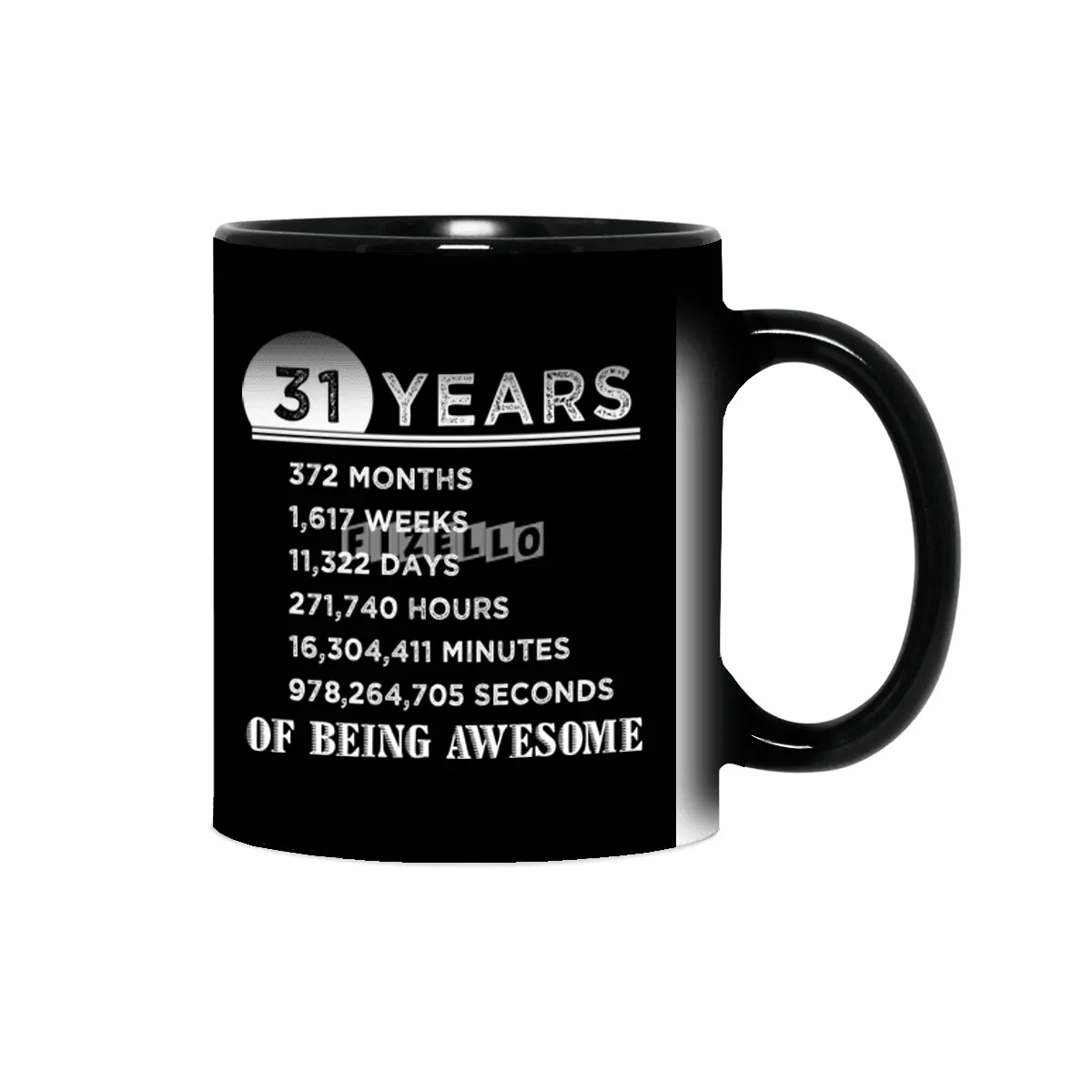 31st Birthday Gifts 31 Years Old of Being Awesome Sihirli Kupa