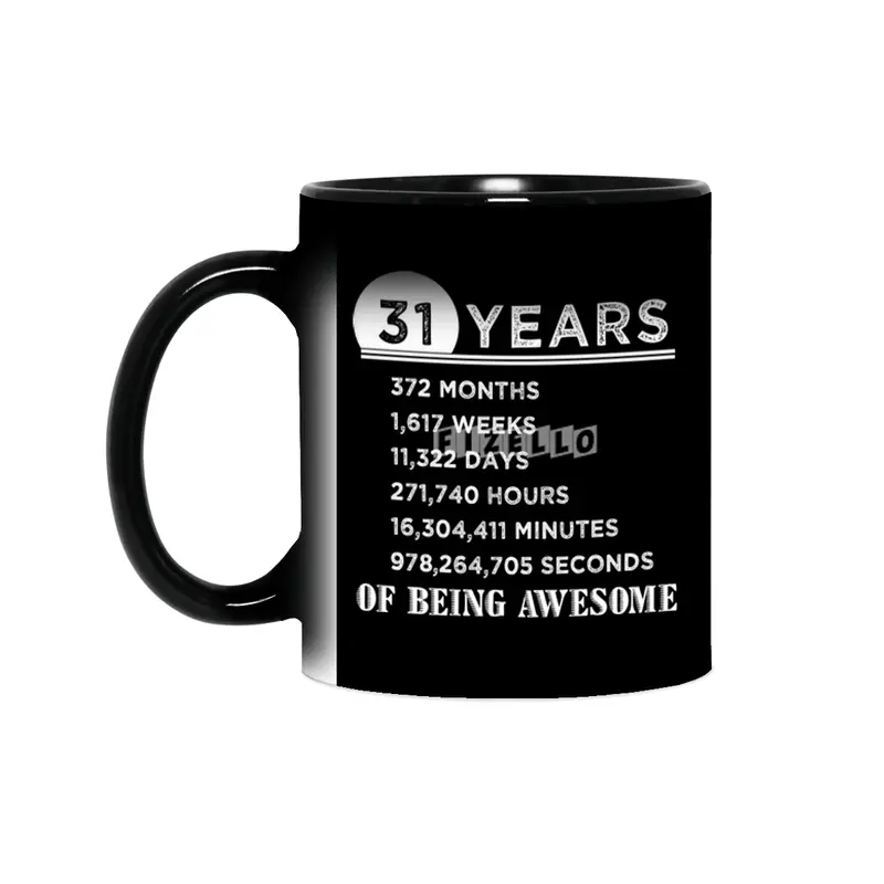 31st Birthday Gifts 31 Years Old of Being Awesome Sihirli Kupa