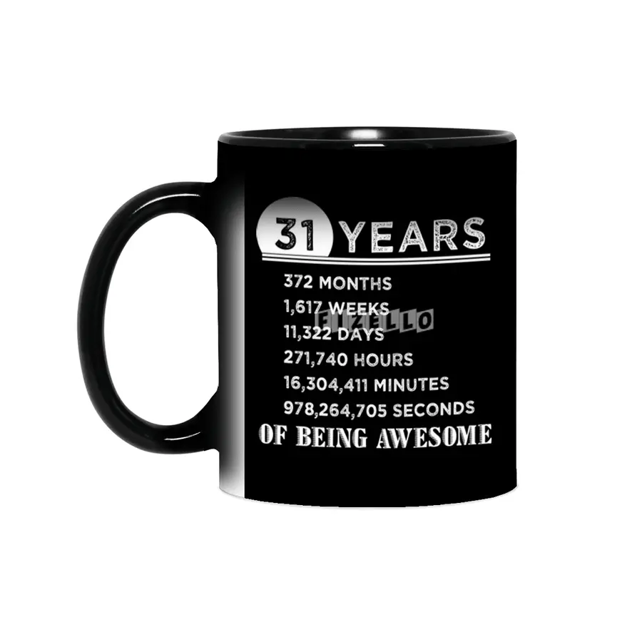 31st Birthday Gifts 31 Years Old of Being Awesome Sihirli Kupa