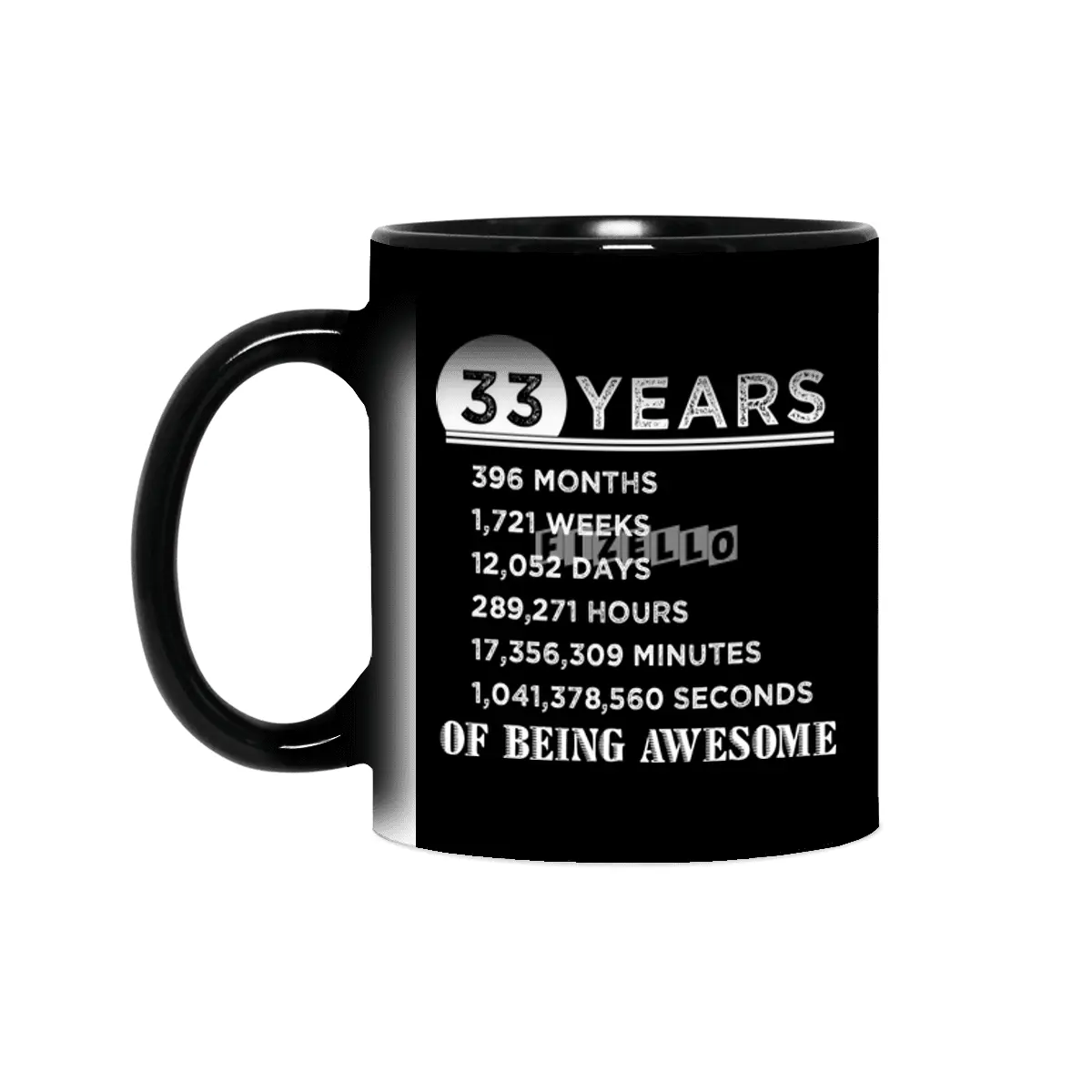 33rd Birthday Gifts 33 Years Old of Being Awesome Sihirli Kupa