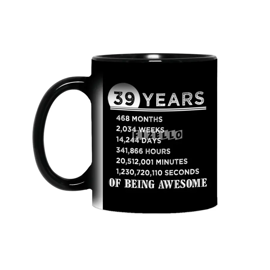 39th Birthday Gifts 39 Years Old of Being Awesome Sihirli Kupa