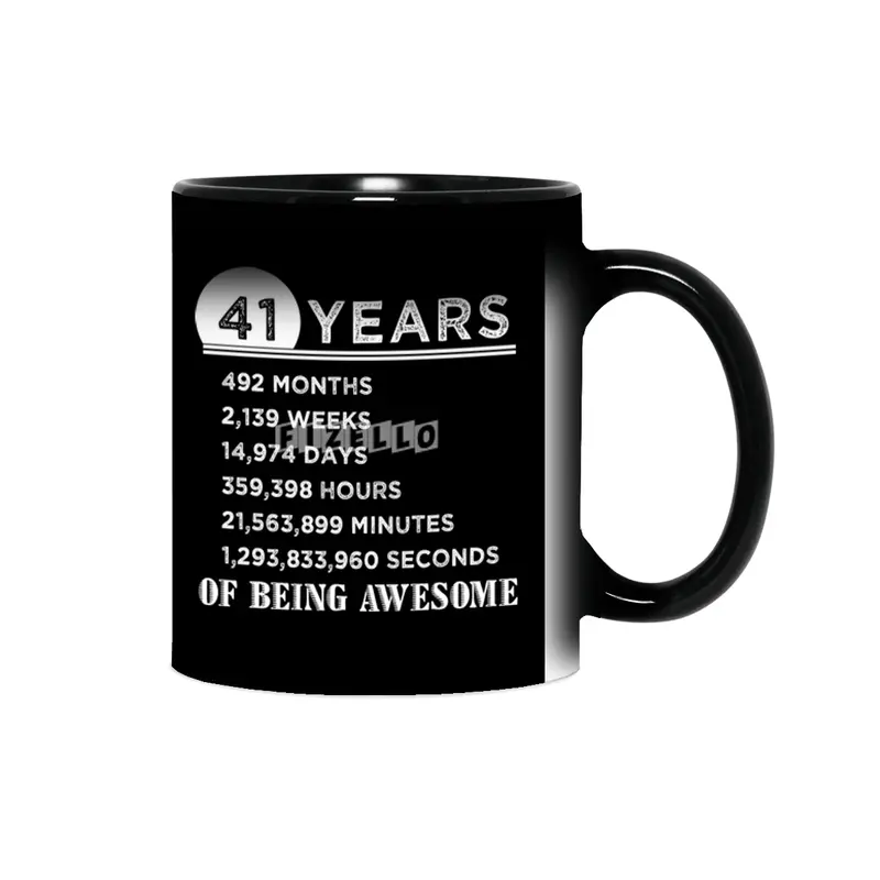 41st Birthday Gifts 41 Years Old of Being Awesome Sihirli Kupa