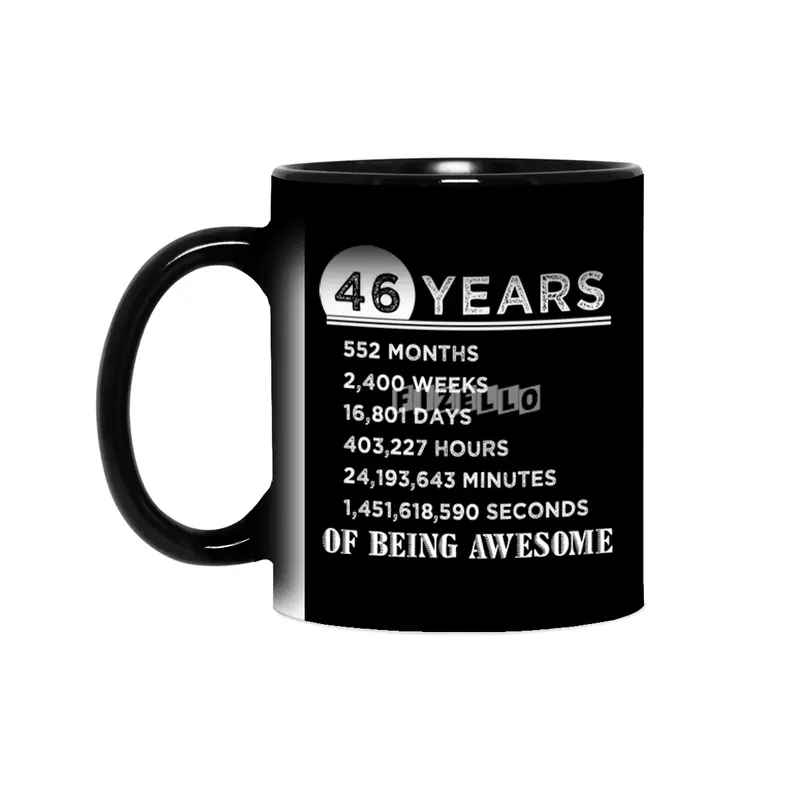 46th Birthday Gifts 46 Years Old of Being Awesome Sihirli Kupa