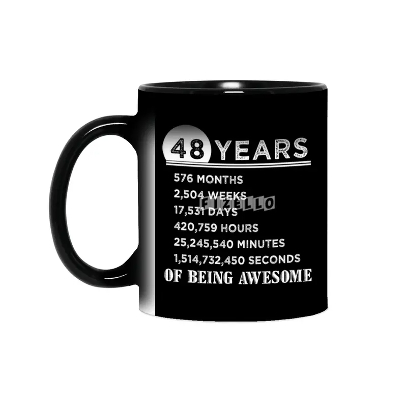 48th Birthday Gifts 48 Years Old of Being Awesome Sihirli Kupa