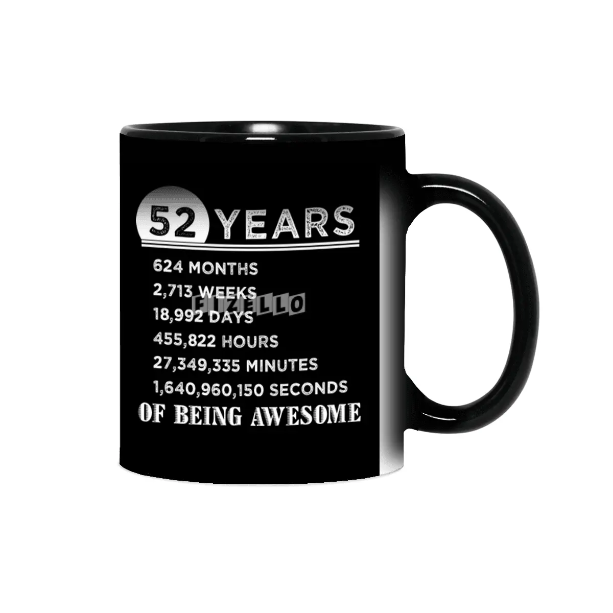 52nd Birthday Gifts 52 Years Old of Being Awesome Sihirli Kupa