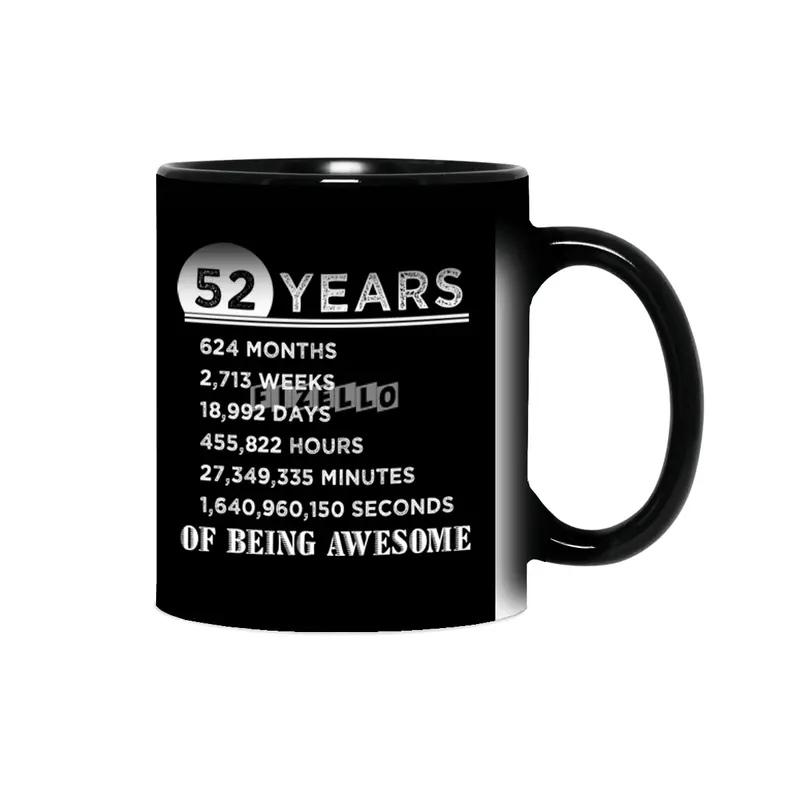 52nd Birthday Gifts 52 Years Old of Being Awesome Sihirli Kupa