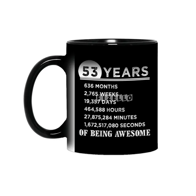 53rd Birthday Gifts 53 Years Old of Being Awesome Sihirli Kupa