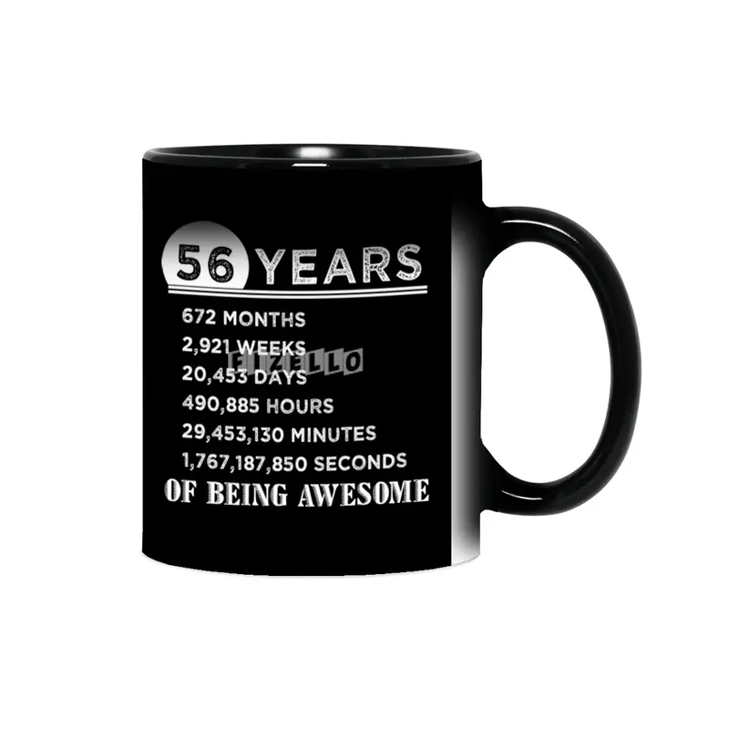 56th Birthday Gifts 56 Years Old of Being Awesome Sihirli Kupa
