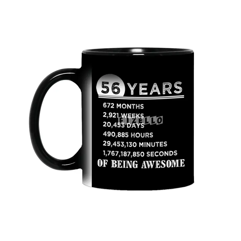 56th Birthday Gifts 56 Years Old of Being Awesome Sihirli Kupa