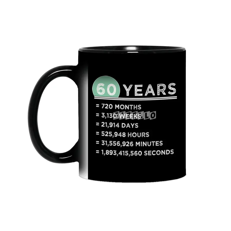 60th Birthday 60 Years Old Funny Gifts Sihirli Kupa