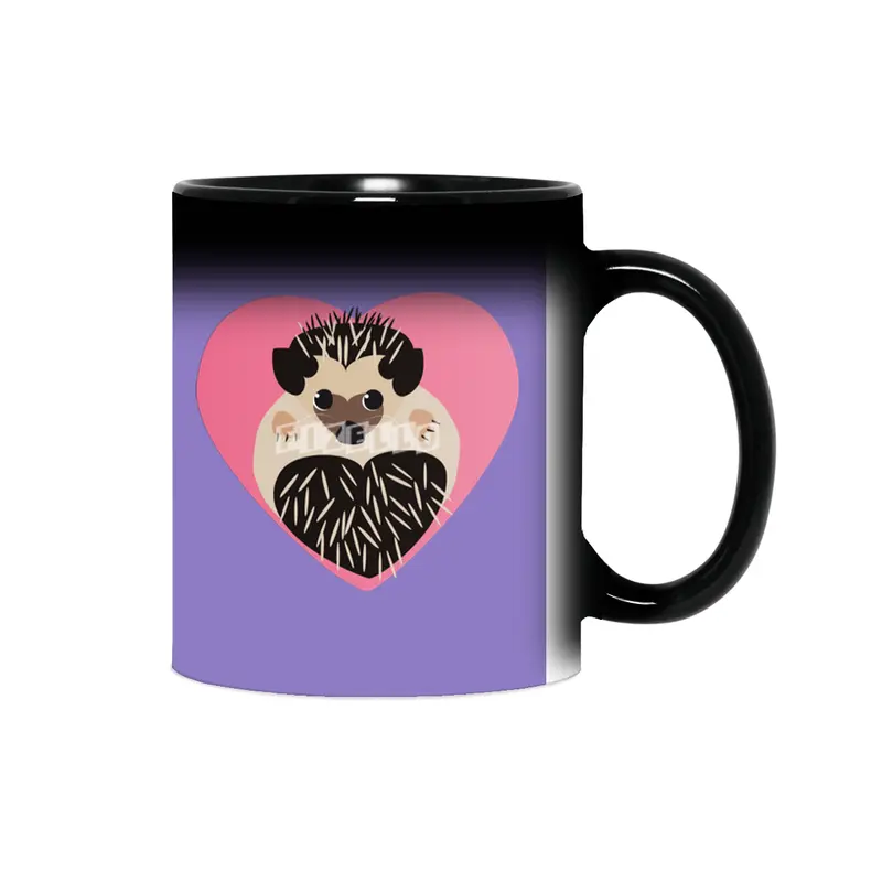 Hedgehog Love Heart Sihirli Kupa