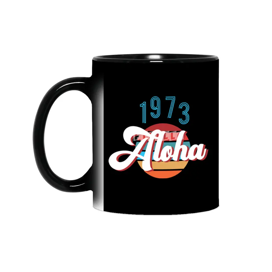 Retro Vintage Summer Aloha 1973 Sihirli Kupa
