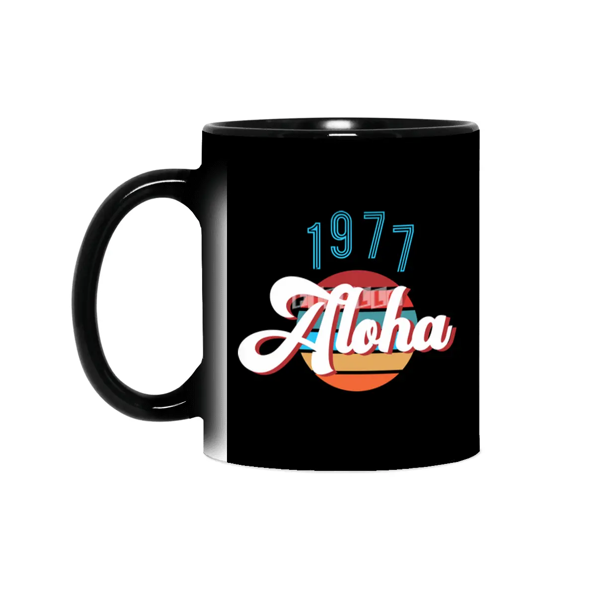 Retro Vintage Summer Aloha 1977 Sihirli Kupa