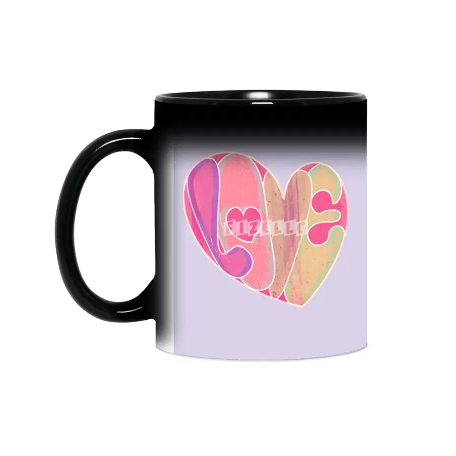 Love Neon Glow Sihirli Kupa