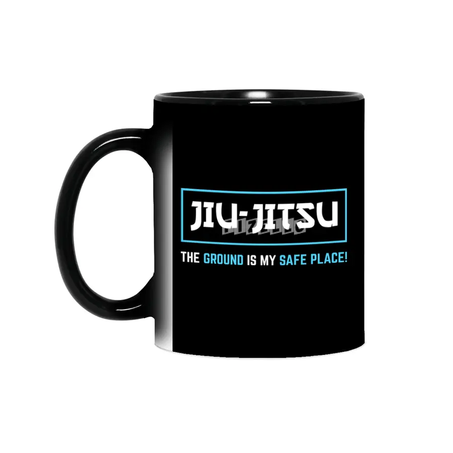 BJJ Jiu Jitsu The Ground Is My Safe Place Grappling Gift Sihirli Kupa