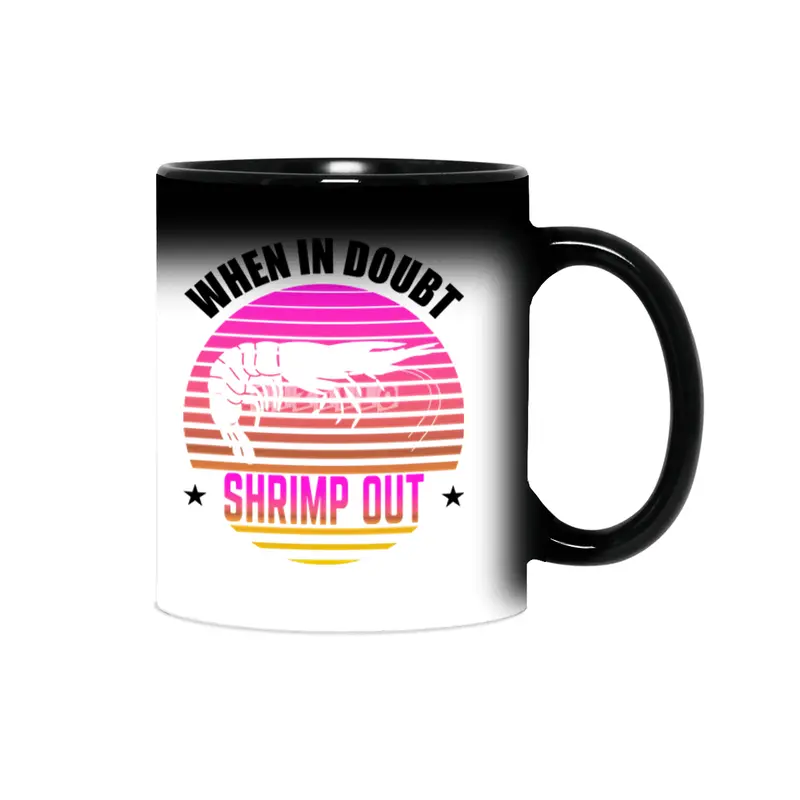 When In Doubt Shrimp Out Jiu Jitsu BJJ Martial Arts Sihirli Kupa