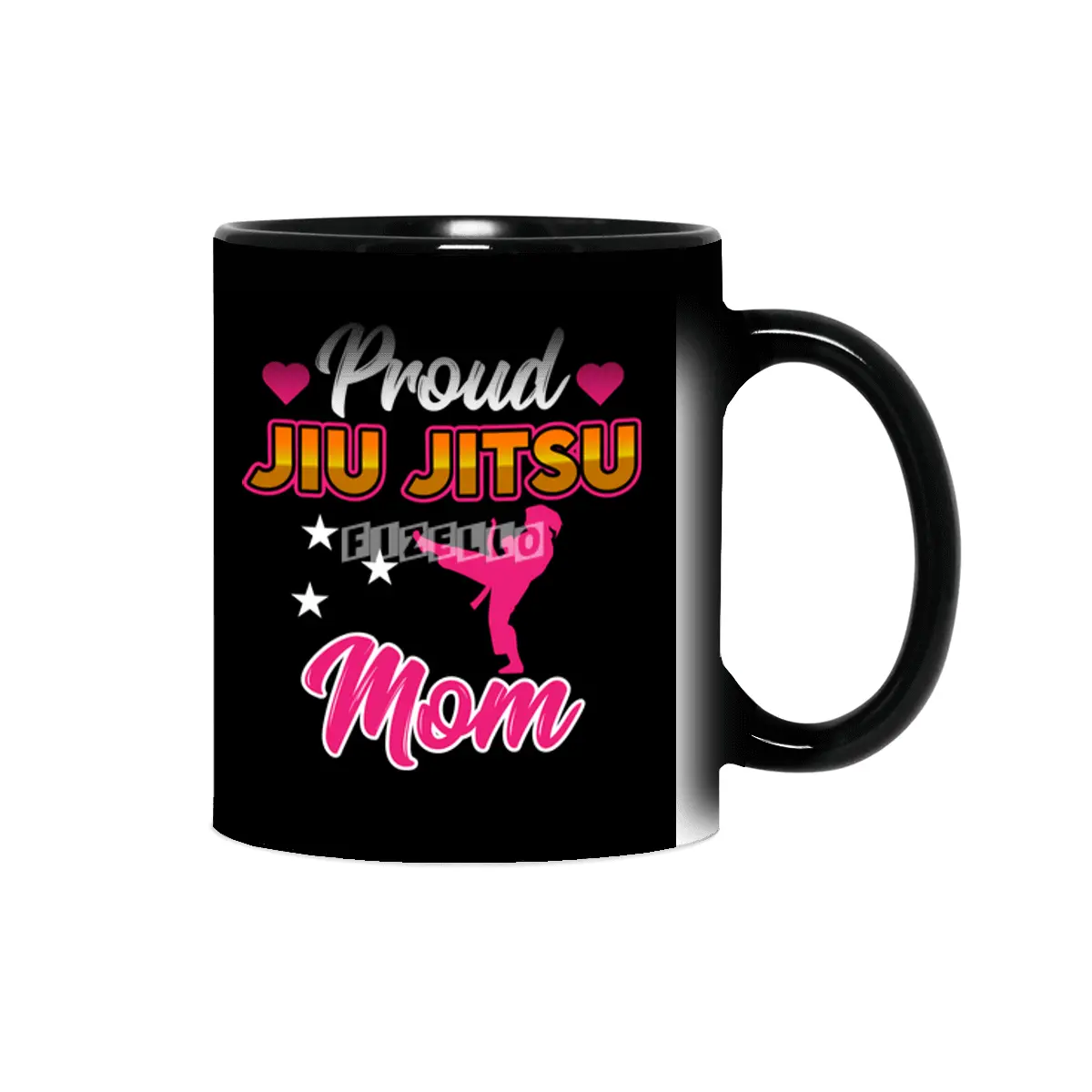 Proud Jiu Jitsu Mom BJJ Martial Arts Sihirli Kupa