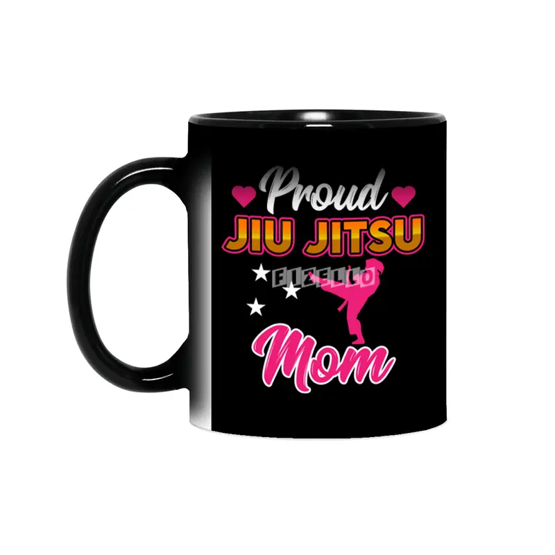 Proud Jiu Jitsu Mom BJJ Martial Arts Sihirli Kupa