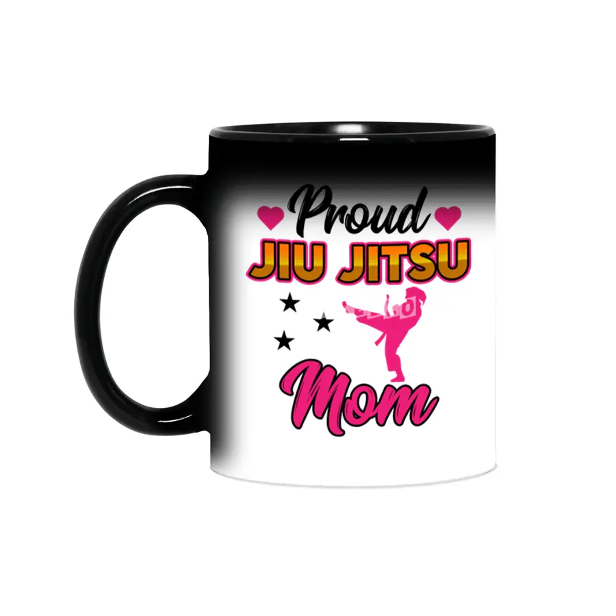 Proud Jiu Jitsu Mom BJJ Martial Arts Sihirli Kupa