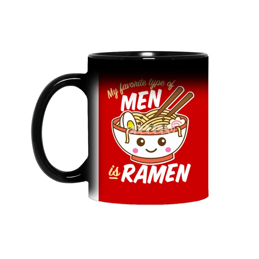 My Favorite Type of Men is Ramen Food Pun Sihirli Kupa